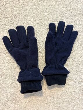 Children’s Place Navy Blue Fleece Winter Gloves